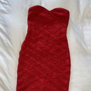 Sexy red bandage dress